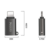 Yesido GS14 8 Pin to USB 3.0 OTG Adapter(Black)
