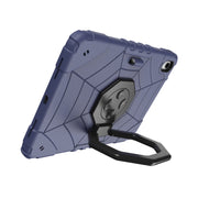 For iPad Air 11 2025 / 2024 Spider Turntable Handle Stress Relief Tablet Case(Navy Blue Black)