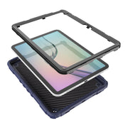 For iPad Air 11 2025 / 2024 Spider Turntable Handle Stress Relief Tablet Case(Navy Blue Black)