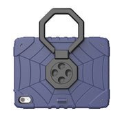 For iPad Air 11 2025 / 2024 Spider Turntable Handle Stress Relief Tablet Case(Navy Blue Black)