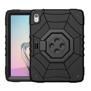 For iPad Air 11 2025 / 2024 Spider Turntable Handle Stress Relief Tablet Case(Black)