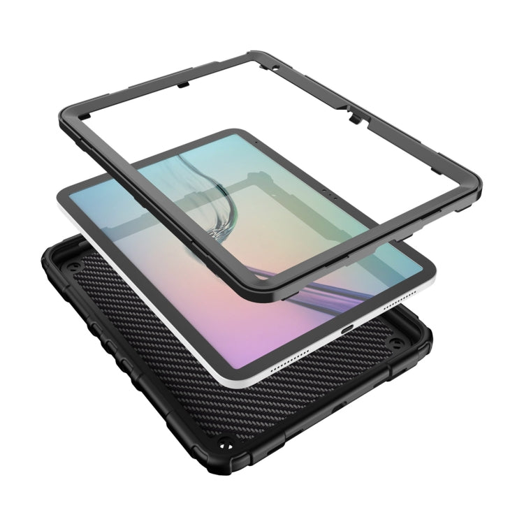 For iPad Air 11 2025 / 2024 Spider Turntable Handle Stress Relief Tablet Case(Black)
