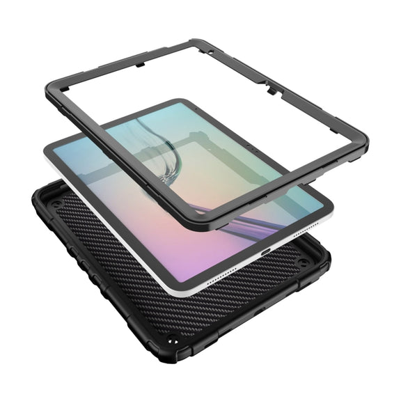 For iPad Air 11 2025 / 2024 Spider Turntable Handle Stress Relief Tablet Case(Black)