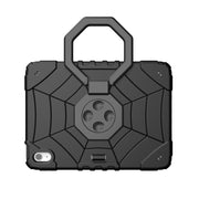 For iPad Air 11 2025 / 2024 Spider Turntable Handle Stress Relief Tablet Case(Black)