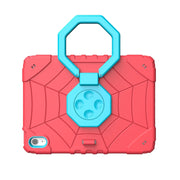 For iPad Air 11 2024 Spider Turntable Handle Stress Relief Tablet Case(Red Blue)