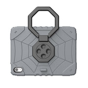 For iPad Air 11 2024 Spider Turntable Handle Stress Relief Tablet Case(Grey Black)