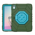 For iPad Air 11 2025 / 2024 Spider Turntable Handle Stress Relief Tablet Case(Army Green Blue) - iPad Air 11 2025 / 2024 Cases by PMC TechLife | Online Shopping South Africa | PMC TechLife | Buy Now Pay Later Mobicred