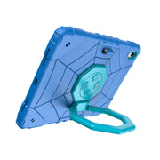 For iPad Air 11 2025 / 2024 Spider Turntable Handle Stress Relief Tablet Case(Blue)