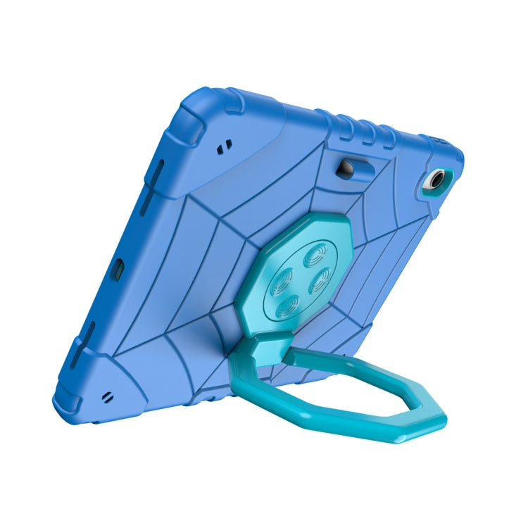 For iPad Air 11 2025 / 2024 Spider Turntable Handle Stress Relief Tablet Case(Blue)