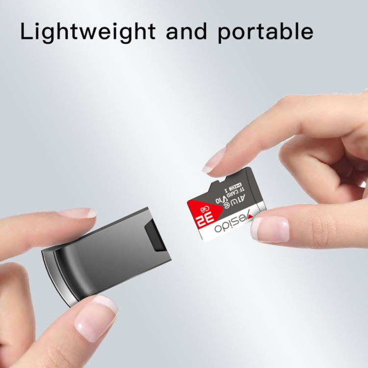 Yesido GS20 USB 2.0 to TF Card Portable Mini OTG Card Reader(Black)