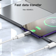 Yesido GS22 USB-C / Type-C to 8 Pin OTG Adapter(Black)