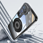 For Samsung Galaxy S25 5G 360 Holder MagSafe Acrylic Hybrid TPU Phone Case(Black)