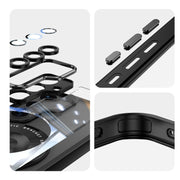 For Samsung Galaxy S25 5G 360 Holder MagSafe Acrylic Hybrid TPU Phone Case(Black)