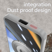 For Samsung Galaxy S25 5G 360 Holder MagSafe Acrylic Hybrid TPU Phone Case(Grey)