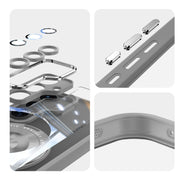 For Samsung Galaxy S25 5G 360 Holder MagSafe Acrylic Hybrid TPU Phone Case(Grey)