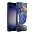 For Samsung Galaxy S25 5G 360 Holder MagSafe Acrylic Hybrid TPU Phone Case(Blue) - free shipping - PMC Jewellery - Order now!