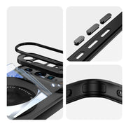 For Google Pixel 9 / 9 Pro 360 Holder Magsafe Acrylic Hybrid TPU Phone Case(Black)