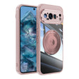 For Google Pixel 9 Pro 360 Holder Magsafe Acrylic Hybrid TPU Phone Case(Pink) - Google Cases by PMC TechLife | Online Shopping South Africa | PMC TechLife | Buy Now Pay Later Mobicred