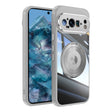 For Google Pixel 9 / 9 Pro 360 Holder Magsafe Acrylic Hybrid TPU Phone Case(Grey) - Google Cases by PMC TechLife | Online Shopping South Africa | PMC TechLife | Buy Now Pay Later Mobicred