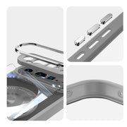 For Google Pixel 9 / 9 Pro 360 Holder Magsafe Acrylic Hybrid TPU Phone Case(Grey)