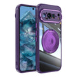 For Google Pixel 9 Pro XL 360 Holder Magsafe Acrylic Hybrid TPU Phone Case(Purple) - Google Cases by PMC TechLife | Online Shopping South Africa | PMC TechLife | Buy Now Pay Later Mobicred