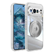 For Google Pixel 9 Pro XL 360 Holder Magsafe Acrylic Hybrid TPU Phone Case(Frosted White) - Google Cases by PMC TechLife | Online Shopping South Africa | PMC TechLife | Buy Now Pay Later Mobicred