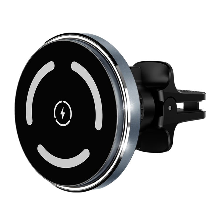 M68 15W Magnetic Wireless Charging Car Holder(Dark Grey)