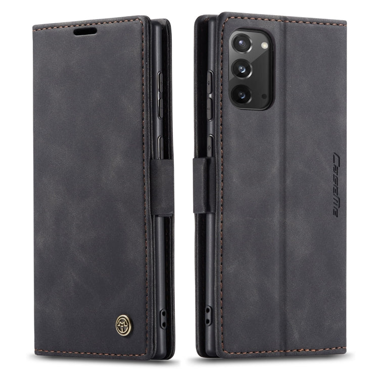 For Samsung Galaxy Note20 CaseMe Multifunctional Horizontal Flip Leather Case, with Card Slot & Holder & Wallet(Black)