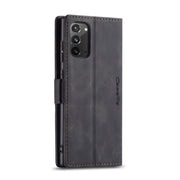 For Samsung Galaxy Note20 CaseMe Multifunctional Horizontal Flip Leather Case, with Card Slot & Holder & Wallet(Black)