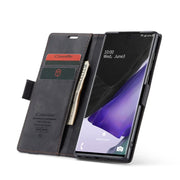 For Samsung Galaxy Note20 CaseMe Multifunctional Horizontal Flip Leather Case, with Card Slot & Holder & Wallet(Black)