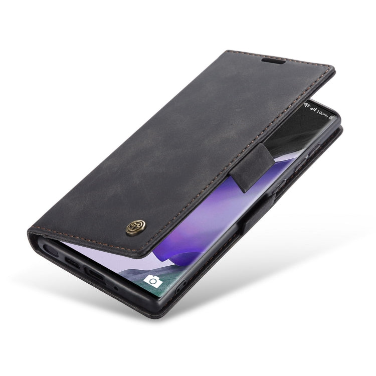 For Samsung Galaxy Note20 CaseMe Multifunctional Horizontal Flip Leather Case, with Card Slot & Holder & Wallet(Black)