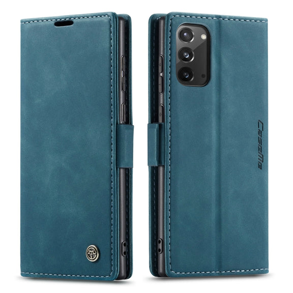 For Samsung Galaxy Note20 CaseMe Multifunctional Horizontal Flip Leather Case, with Card Slot & Holder & Wallet(Blue)