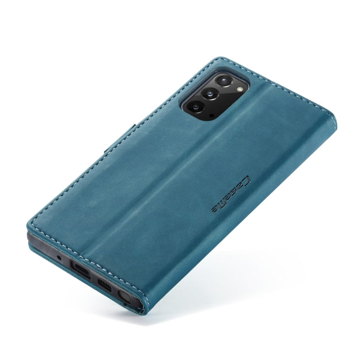 For Samsung Galaxy Note20 CaseMe Multifunctional Horizontal Flip Leather Case, with Card Slot & Holder & Wallet(Blue)
