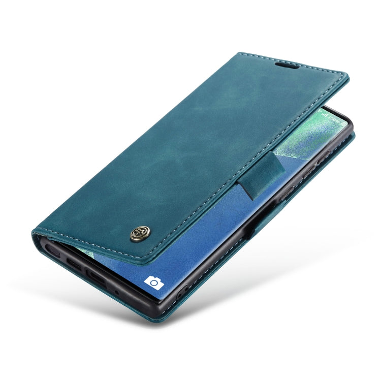 For Samsung Galaxy Note20 CaseMe Multifunctional Horizontal Flip Leather Case, with Card Slot & Holder & Wallet(Blue)