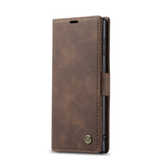 For Samsung Galaxy Note20 CaseMe Multifunctional Horizontal Flip Leather Case, with Card Slot & Holder & Wallet(Coffee)
