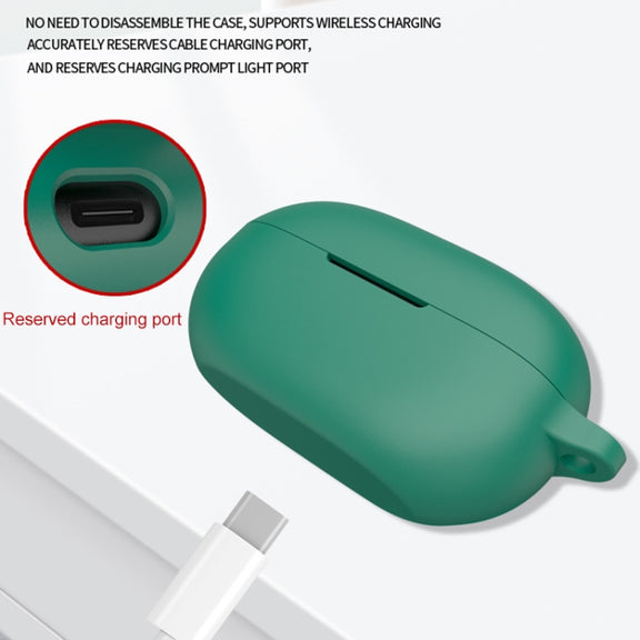 For Beats Solo Buds Wireless Earphones Silicone Protective Case(Matcha Green)