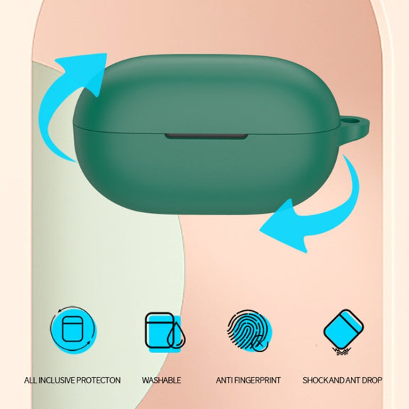 For Beats Solo Buds Wireless Earphones Silicone Protective Case(Matcha Green)