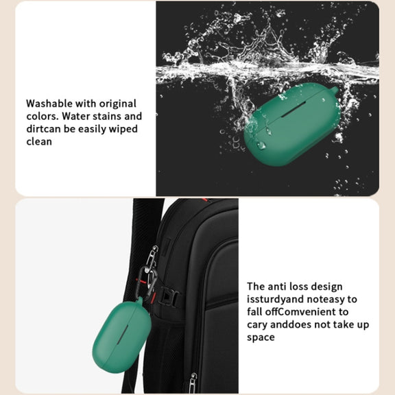 For Beats Solo Buds Wireless Earphones Silicone Protective Case(Matcha Green)