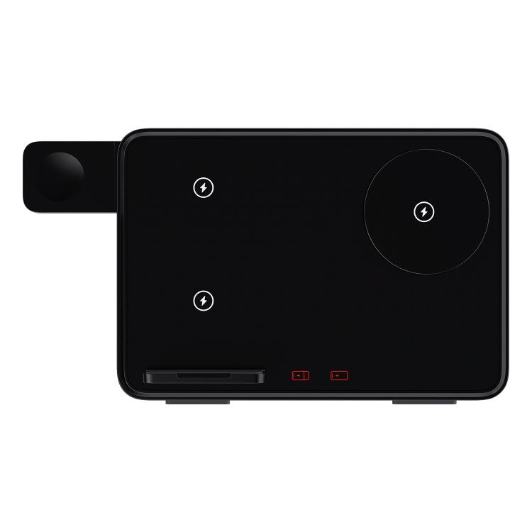 C30 15W 3 in 1 Magnetic Wireless Charger with Night Light(Black)