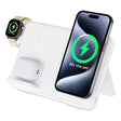 C30 15W 3 in 1 Magnetic Wireless Charger with Night Light(White) - Wireless Charger by PMC Jewellery | Online Shopping South Africa | PMC Jewellery | Buy Now Pay Later Mobicred