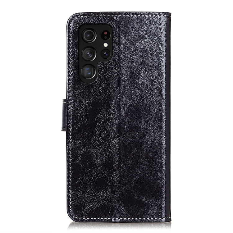 For Samsung Galaxy S25 Ultra 5G Retro Crazy Horse Texture Leather Phone Case(Black)