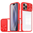 For iPhone 16 Pro Sliding Camshield Acrylic Hybrid TPU Phone Case(Red) - iPhone 16 Pro Cases by PMC TechLife | Online Shopping South Africa | PMC TechLife | Buy Now Pay Later Mobicred