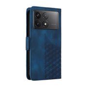 For Redmi K70 / K70 Pro Embossed Rhombus Starry Leather Phone Case(Blue)
