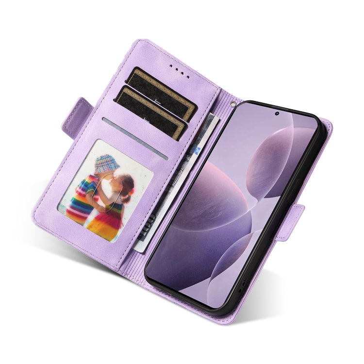 For Redmi K70 / K70 Pro Embossed Rhombus Starry Leather Phone Case(Purple)