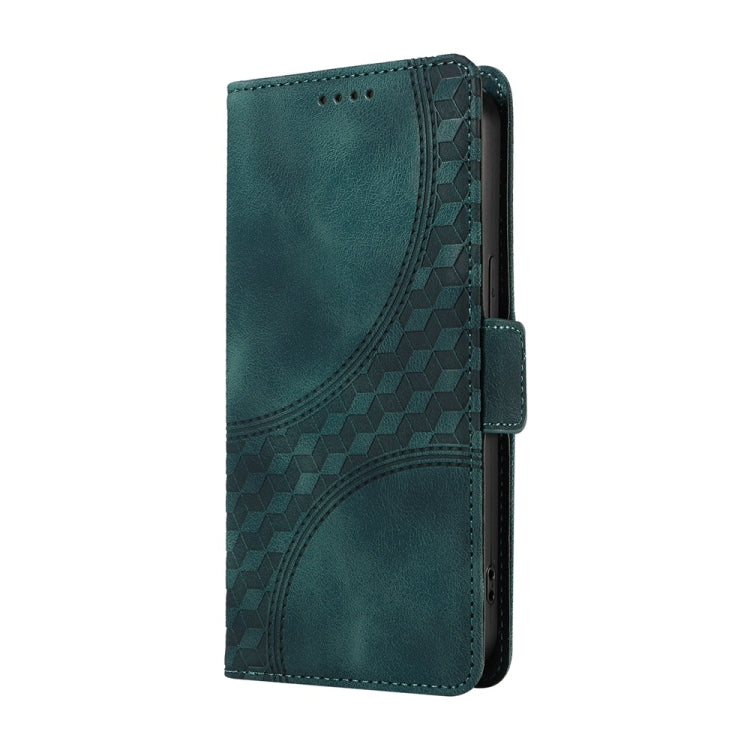 For Redmi K70 Ultra Embossed Rhombus Starry Leather Phone Case(Green)