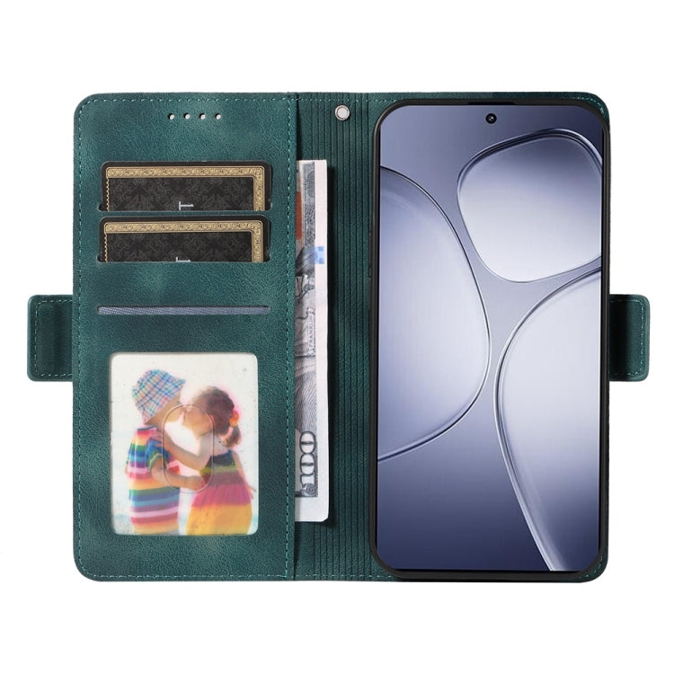 For Redmi K70 Ultra Embossed Rhombus Starry Leather Phone Case(Green)