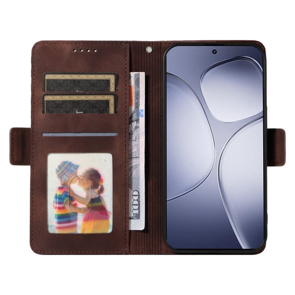 For Redmi K70 Ultra Embossed Rhombus Starry Leather Phone Case(Brown)