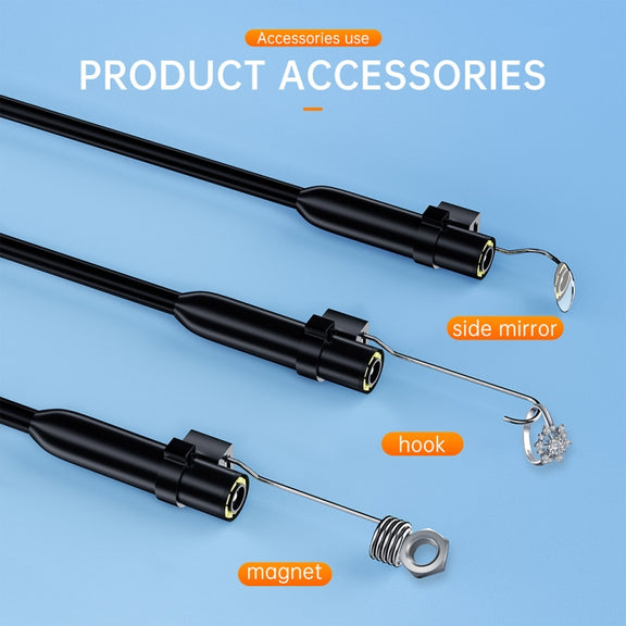 AN112 2 in 1 USB-C / Type-C + 8 Pin Interface 8mm HD Industry Endoscope, Length:5m Soft Tube