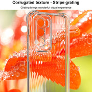 For OPPO Reno12 Pro Global IMAK Corrugated Texture Airbag TPU Phone Case(Transparent)