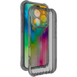 For iPhone 16 Pro Max IMAK Corrugated Texture Airbag TPU Phone Case(Transparent Black) - iPhone 16 Pro Max Cases by imak | Online Shopping South Africa | PMC TechLife | Buy Now Pay Later Mobicred